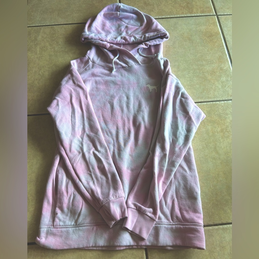 PINK hoodie, size XS, fits like a Small